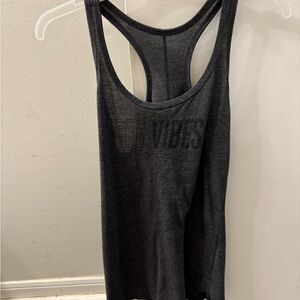 Old Navy Gray “Good Vibes” Athletic Tank Top